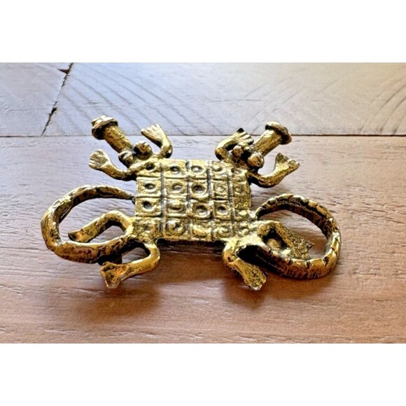 Vintage Alva Museum Replica Alligator Pin Brooch Used - Picture 2 of 13